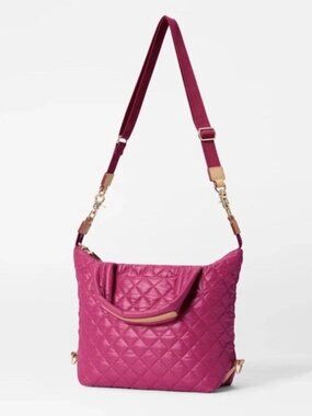Mz Wallace Sutton Deluxe Small Quilted Bag Fuchsia